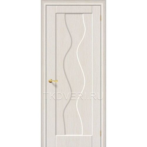 Дверь ПВХ Вираж Беленный дуб глухая