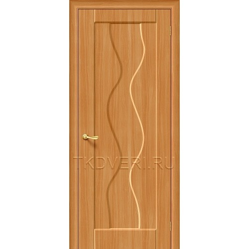 Дверь ПВХ Вираж Плюс Миланский орех глухая