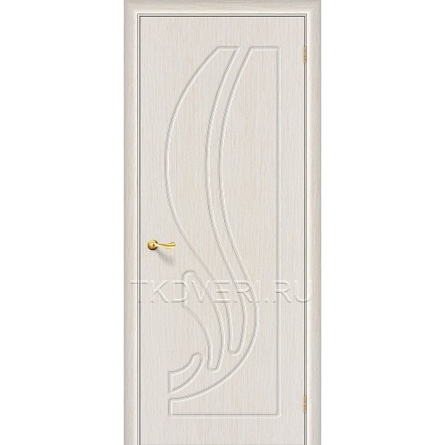 Дверь ПВХ Лотос Беленный дуб глухая