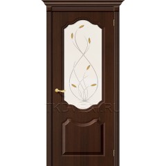 Дверь ПВХ Перфекта Венге остекленная