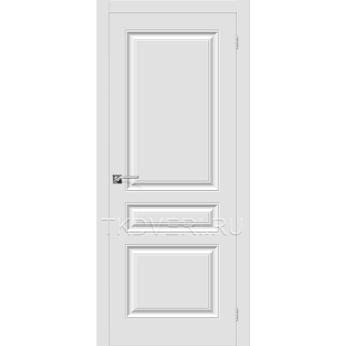 Дверь ПВХ Скинни-14 Белый глухая