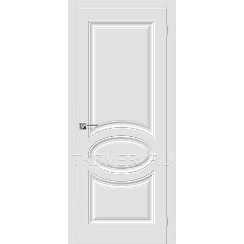 Дверь ПВХ Скинни-20 Белый глухая