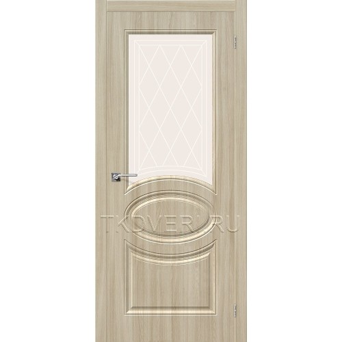 Дверь ПВХ Статус-21 Шимо светлый остекленная