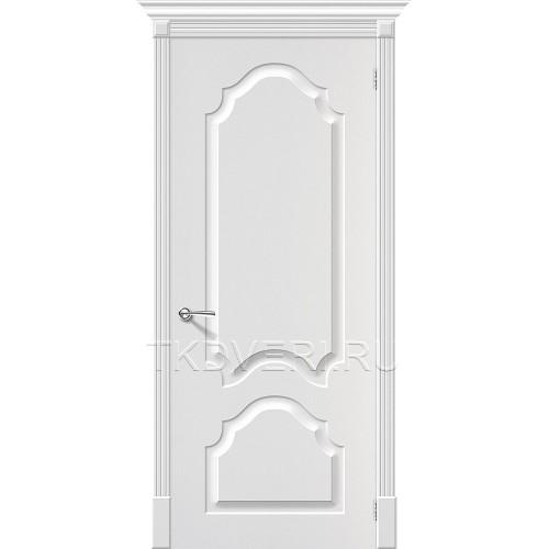 Дверь ПВХ Скинни-32 Белый глухая
