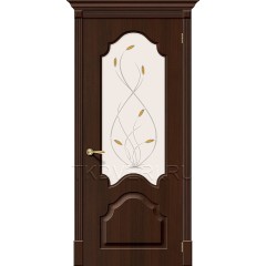 Дверь ПВХ Скинни-33 Венге остекленная