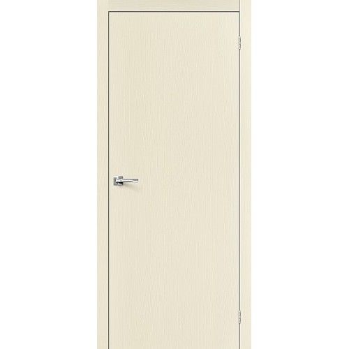 Дверь шпон Вуд Флэт-0V1 глухая Ivory V