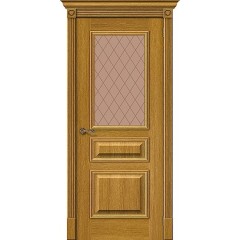 Дверь шпон Вуд Классик-15.1 остекленная Natur Oak