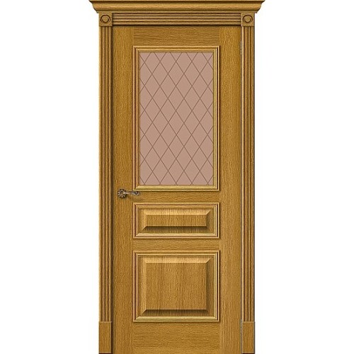 Дверь шпон Вуд Классик-15.1 остекленная Natur Oak