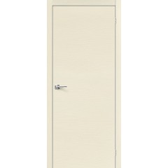 Дверь шпон Вуд Флэт-0V1 глухая Ivory H