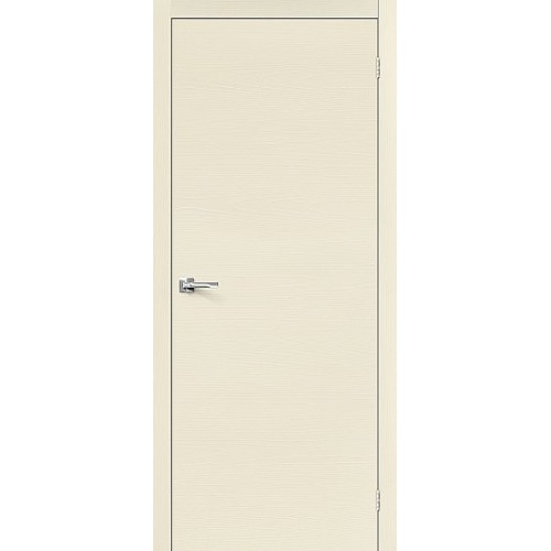 Дверь шпон Вуд Флэт-0V1 глухая Ivory H