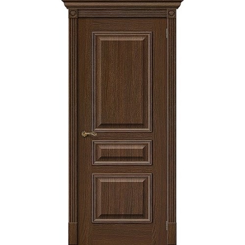 Дверь шпон Вуд Классик-14 глухая Golden Oak