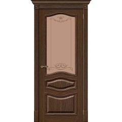 Дверь шпон Вуд Классик-51 остекленная Golden Oak