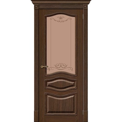 Дверь шпон Вуд Классик-51 остекленная Golden Oak