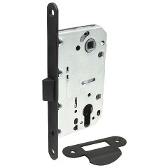 Замок с пластиковым язычком Гальваника SB МатЧерный 045-0082