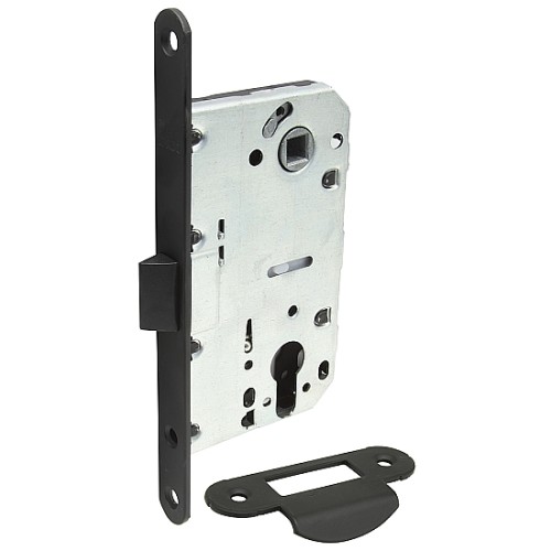 Замок с пластиковым язычком Гальваника SB МатЧерный 045-0082