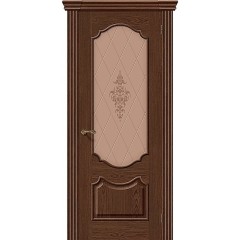 Дверь шпон Париж остекленная Виски