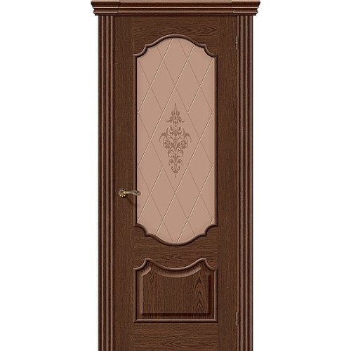 Дверь шпон Париж остекленная Виски