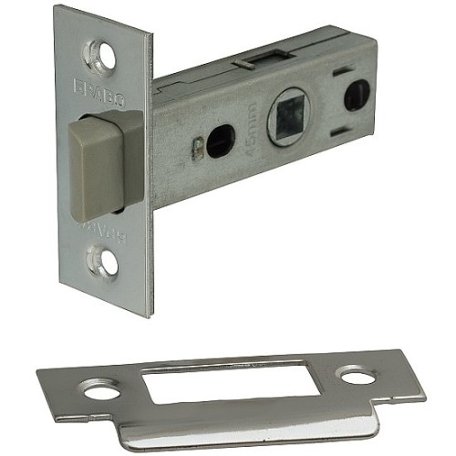 Защелка с пластиковым язычком Гальваника C Хром 045-0056