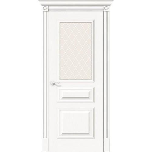 Дверь шпон Вуд Классик-15.1 остекленная Whitey