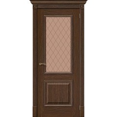 Дверь шпон Вуд Классик-13 остекленная Golden Oak