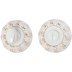 Фиксатор на розетке Classic WG БелЭмаль/Золото 048-0022