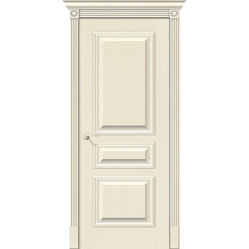 Дверь шпон Вуд Классик-14 глухая Ivory
