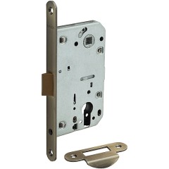 Замок с пластиковым язычком Гальваника AB Бронза 045-0046