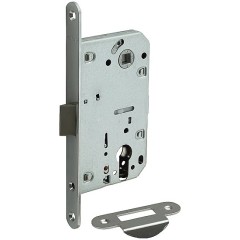 Замок с пластиковым язычком Гальваника C Хром 045-0044