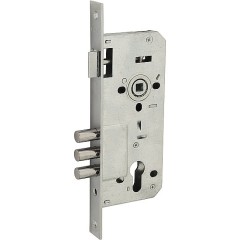 Замок со стальным язычком Гальваника C Хром 045-0063