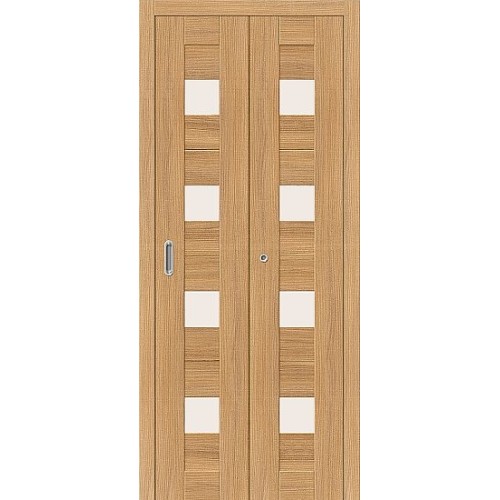 Дверь книжка экошпон Порта-23 Anegri Veralinga стекло сатинато белое