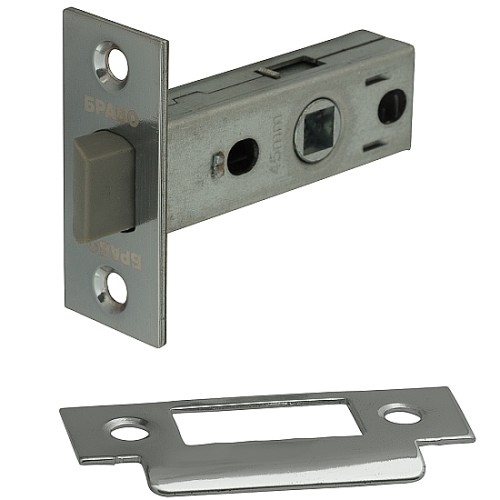 Защелка с пластиковым язычком Гальваника SC МатХром 045-0069