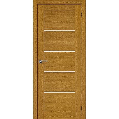 Дверь шпон Вуд Модерн-22 остекленная Natur Oak/Magic Fog