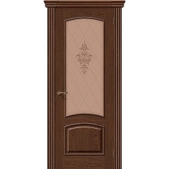 Дверь шпон Амальфи остекленная Виски