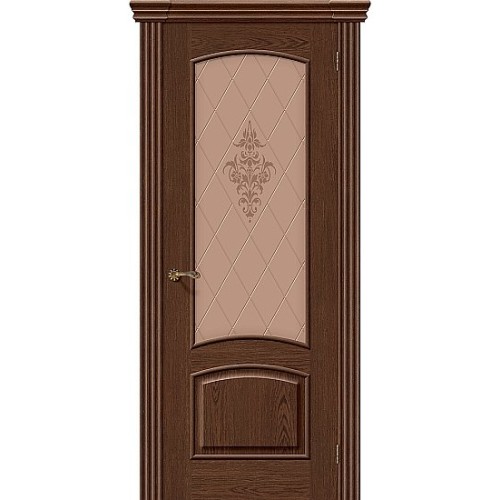 Дверь шпон Амальфи остекленная Виски