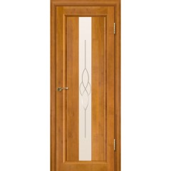Дверь массив ольхи Версаль остекленная Медовый орех