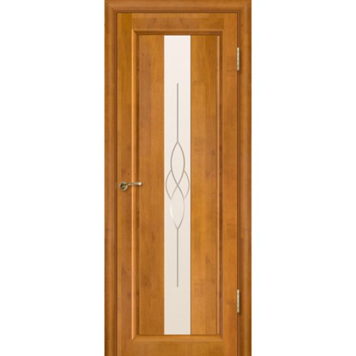 Дверь массив ольхи Версаль остекленная Медовый орех