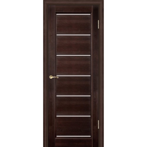 Дверь массив ольхи Премьер плюс остекленная Венге