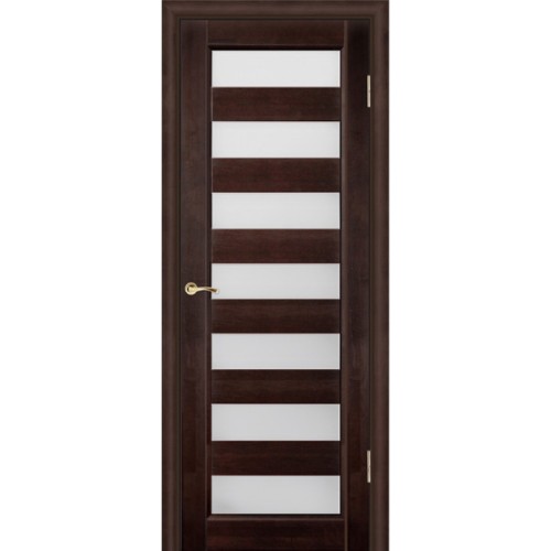 Дверь массив ольхи Премьер плюс остекленная Венге