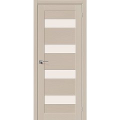 Дверь шпон Вуд Модерн-23 остекленная Latte