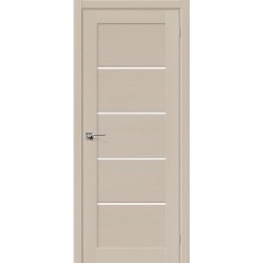 Дверь шпон Вуд Модерн-22 остекленная Latte