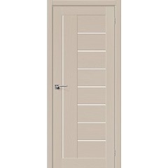 Дверь шпон Вуд Модерн-29 остекленная Latte