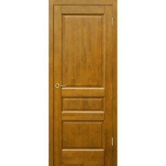 Дверь массив ольхи Венеция глухая Медовый орех