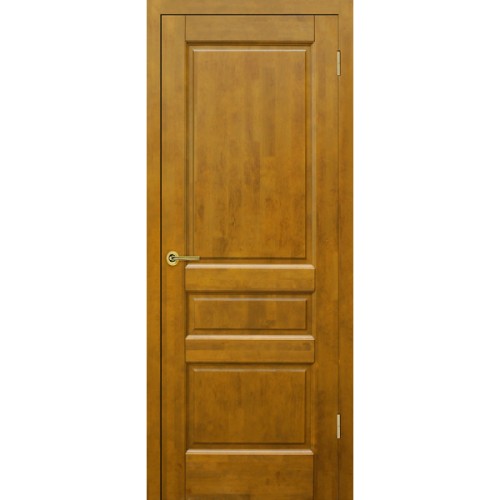 Дверь массив ольхи Венеция глухая Медовый орех