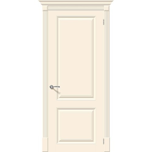 Дверь эмаль Скинни-12 Cream глухая