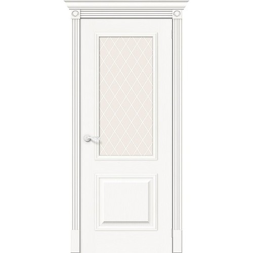 Дверь шпон Вуд Классик-13 остекленная Whitey