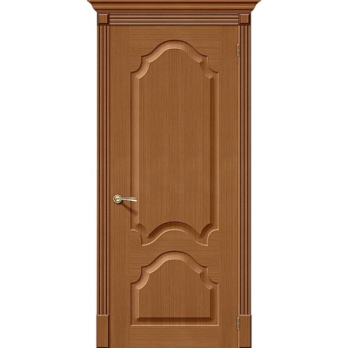 Афина орех межкомнатная шпонированная дверь глухая