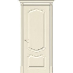 Дверь шпон Вуд Классик-52 глухая Ivory