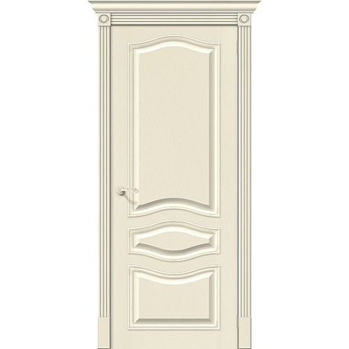 Дверь шпон Вуд Классик-50 глухая Ivory