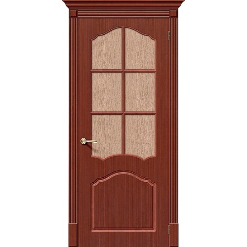 Дверь шпон Каролина маккоре остекленная