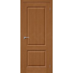 Статус-12 орех межкомнатная шпонированная дверь глухая
